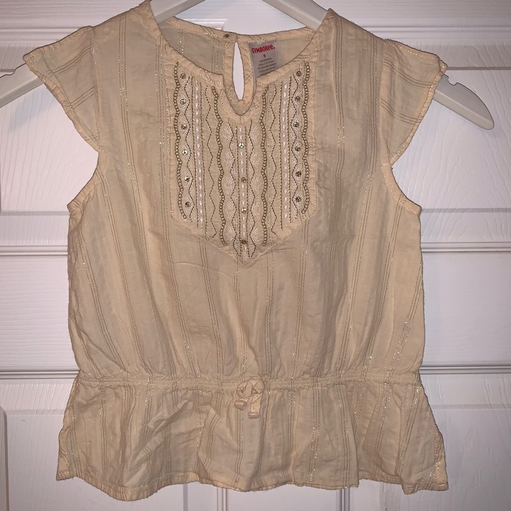 Gymboree cream blouse